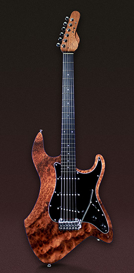 変形ストラトタイプギター (オリジナルシェイプ)
